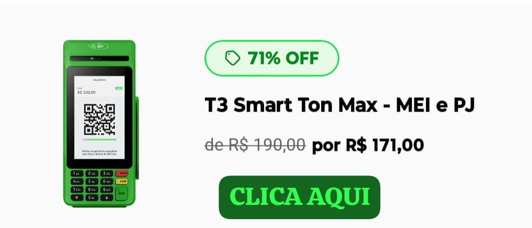 Catálogo de maquininhas Ton com até 71% de desconto