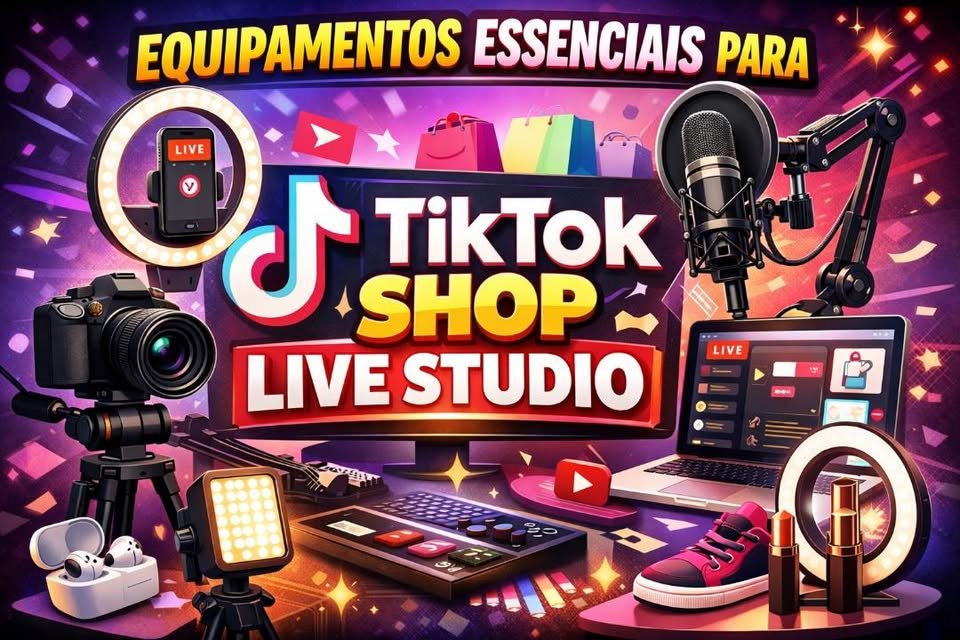 Equipamentos Essenciais para TikTok Shop Live Studio: O Guia Completo para Vender Muito Mais em 2026